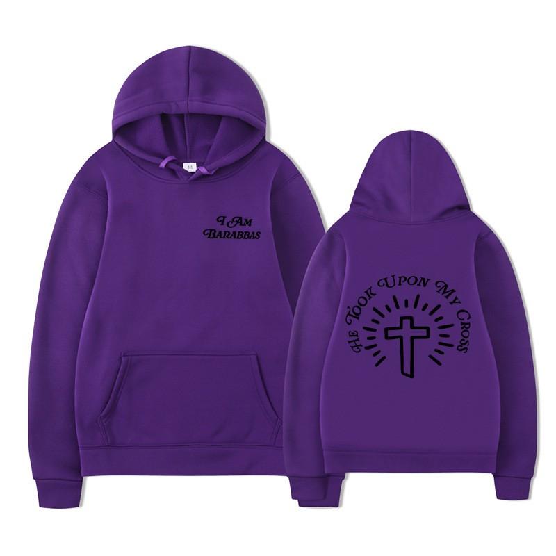 Unisex Oversized Hooded Sweatshirt With Front Back Print Drawstring Kangaroo Pocket Loose Fit Casual Pullover