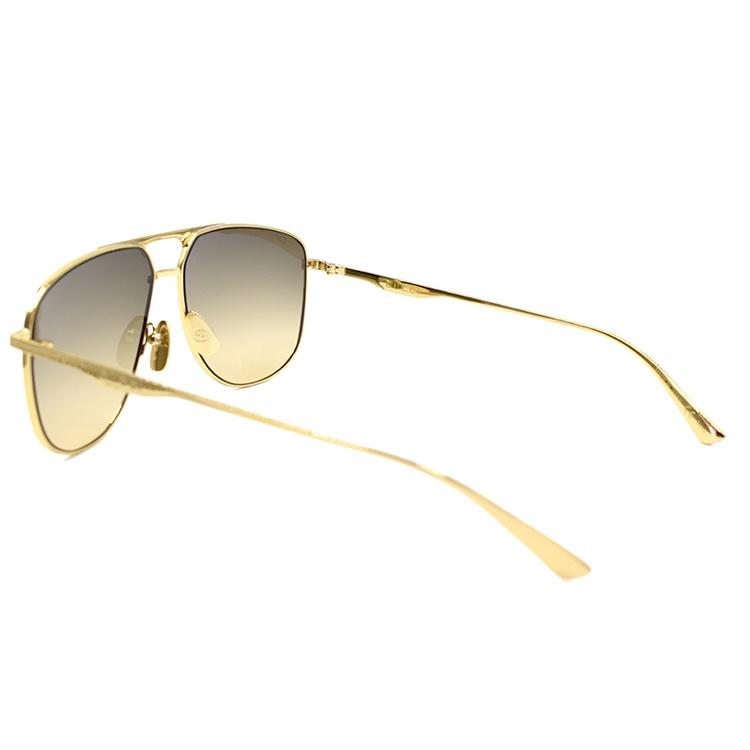 Gucci Series Business travel Version Lens aviator Sunglasses Gold Color Men's GG0336S-001
