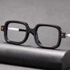 Fashion Thick Anti Blue Light Men Women Sunglasses Retro Small Frame Square Bright Black Ultra Light Computer Eyeglasses