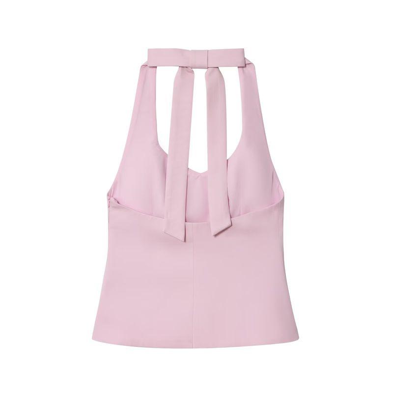 Araltay New Arrival Fashion Style Women's Clothing Fashion All-Match Casual Style Bows Hanging Collar Tops 7966889