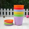 Plastic Flower Pot Succulent Plant Flower Pot for Home Office Desktop Decoration Colorful Garden Supplies Pot Color Set Randomly