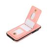 For iPhone 15 Pro Max Case Card Holder Kickstand Leather+TPU Phone Cover with Shoulder Strap