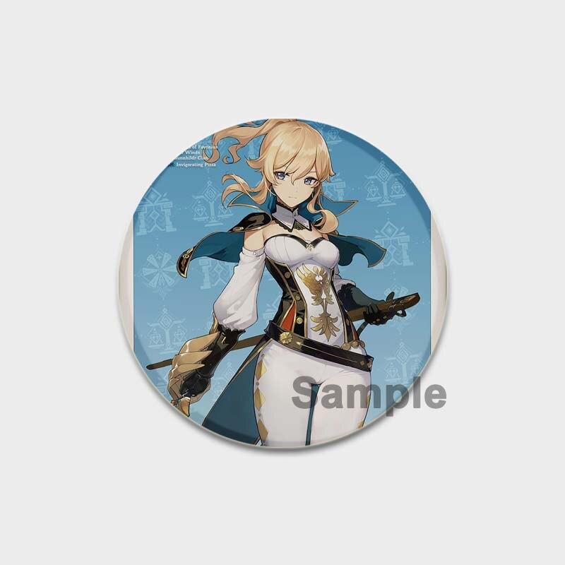 58 мм аниме Genshin Impact значки Yae Miko Xiao Zhongli, эмалированные булавки, мультяшная пуговица, брошь, украшение на грудь для рюкзаков, подарки для фанатов