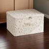 Space Saving Clothes Quilt Storage Box Washable Laundry Basket Toy Storage Box  for Home