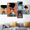 American-Style Characters Hotel Abstract Oil Painting Printing Hallway Mural Clothing Store Decorative Painting Canvas Wall Art No Frame
