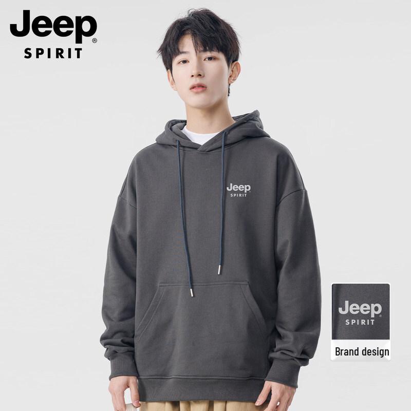 JEEP SPIRIT Мужская толстовка с капюшоном, утяжеленная