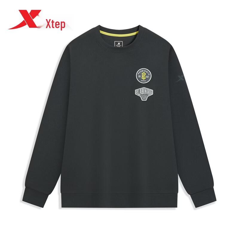 Xtep Мужской повседневный пуловер-свитшот