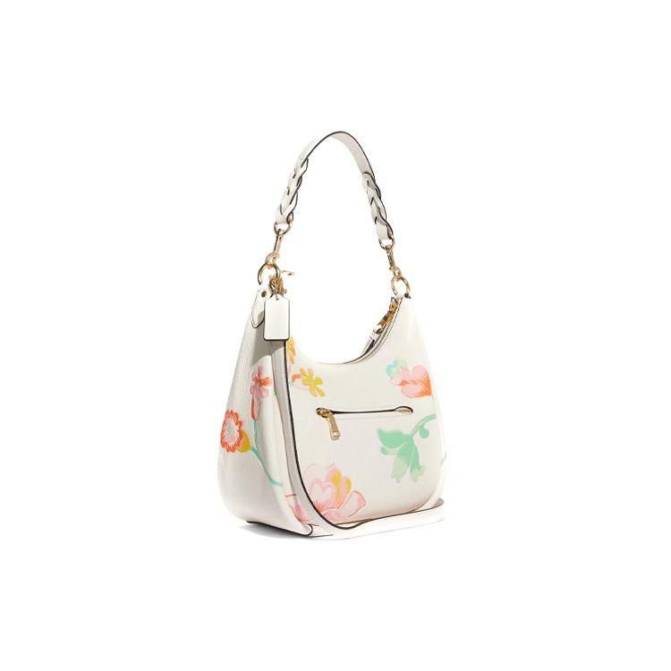 Coach Hobo 29 Floral Print Leather Shoulder Bag Women Shoulder Bag Off-White C8619-IMCAH