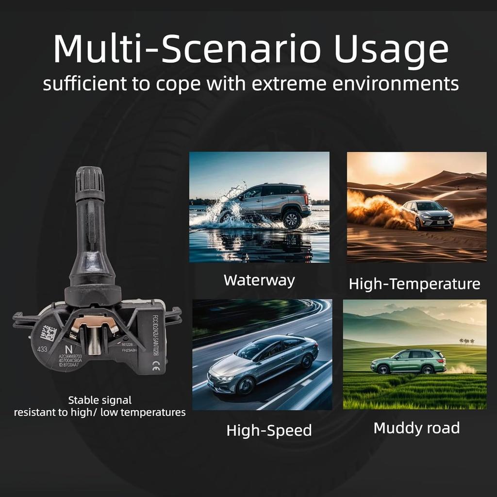 Датчик системы контроля давления в шинах (TPMS) Совместим с 19-20 Altima 18-20 Leaf 16-20 Rogue 17-22 Rogue Sport 407004CB0A 407004CB0B A2C99668703