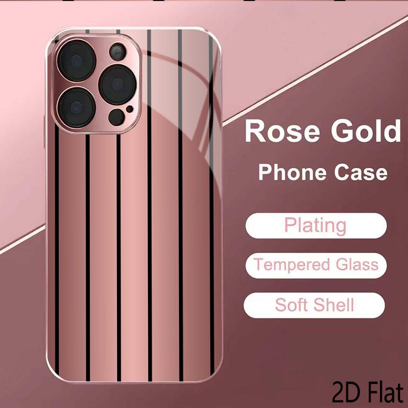 Градиентная вертикальная 2DПлоская Для iPhone17 18 16 15 14 13 12 11 Pro Max XS XR 8 7Plus Чехол для телефона Ударопрочный Защитная задняя крышка