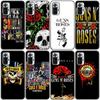 Силиконовый чехол для телефона Guns N Roses с черепом для Xiaomi Redmi Note 11 10 9 8 Pro 11T 10T 10S 9S 8T 9 9A 9C 9T, черный мягкий чехол
