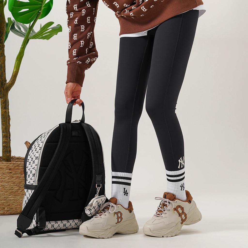 New MLB Base Logo Leggings Women's Black 3FLGB0224-50BKS