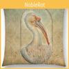 Elegant Bird Blue Whale Hedgehog Moonlight Owl Bat Bee Octopus Cushion Cover Pillow Case