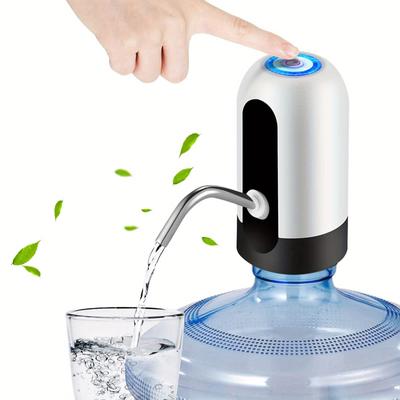 1 шт. Насос для бутылки с водой, Электрический насос для бутылки с водой, USB перезаряжаемый автоматический насос для питьевой воды для универсальных бутылок емкостью 3-5 галлонов