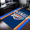 Thunder Basketball Team Rug Office Carpet Non-Slip Mat, Chair Rug Floor Covering for Gaming, Bedroom, Living Room , Home Decor Christmas Gift