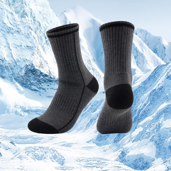 1 пара термальных лыжных носков для женщин и мужчин, очень теплые утепленные зимние носки для ботинок, влагоотводящие, быстросохнущие, средней длины носки
