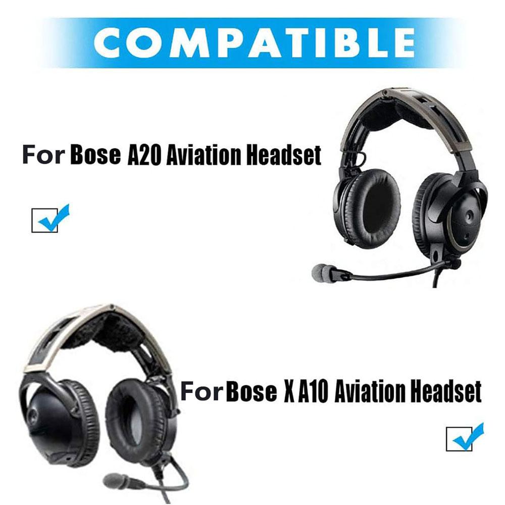 1Pair Ear Pads Cushions for Bose Headphones Aviation Headset X A10 A20