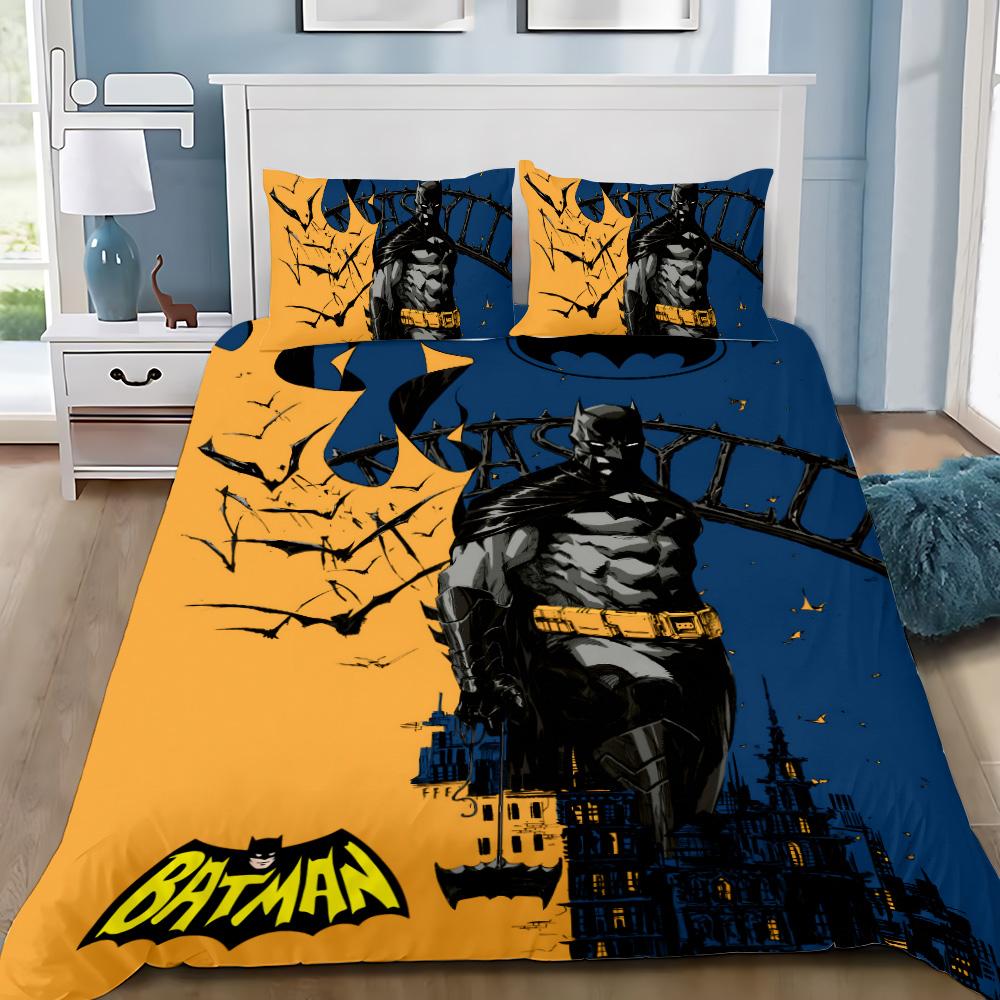 Hot Super Hero B-BatmanS Duvet Cover Pillowcase B-BatmanS Bedding Set Adult Boy Girl Bedroom Decoration Children Gift