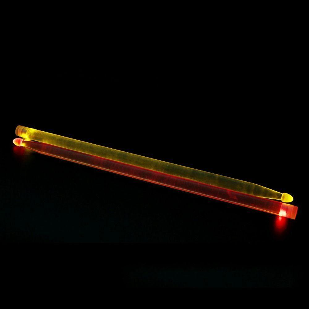 2Pcs Acrylic Light Up Drum Sticks Colorful Fluorescent Drumsticks Drummer Gifts