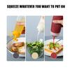 Multipurpose Squeeze Bottle For Precise Liquid Measurement Plastic Sauce Dispenser Leak Proof Condiment Holder
