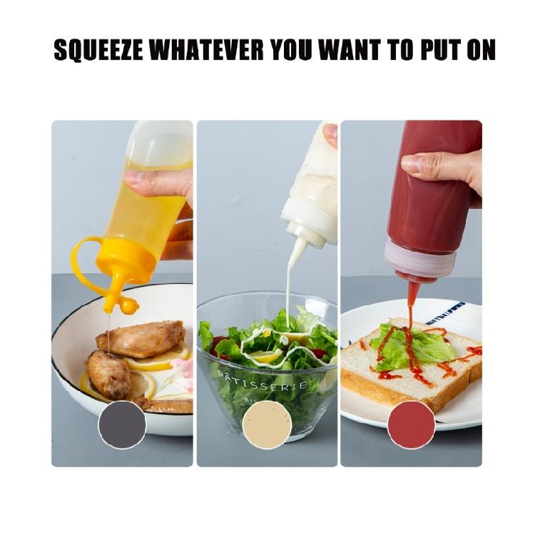 Multipurpose Squeeze Bottle For Precise Liquid Measurement Plastic Sauce Dispenser Leak Proof Condiment Holder