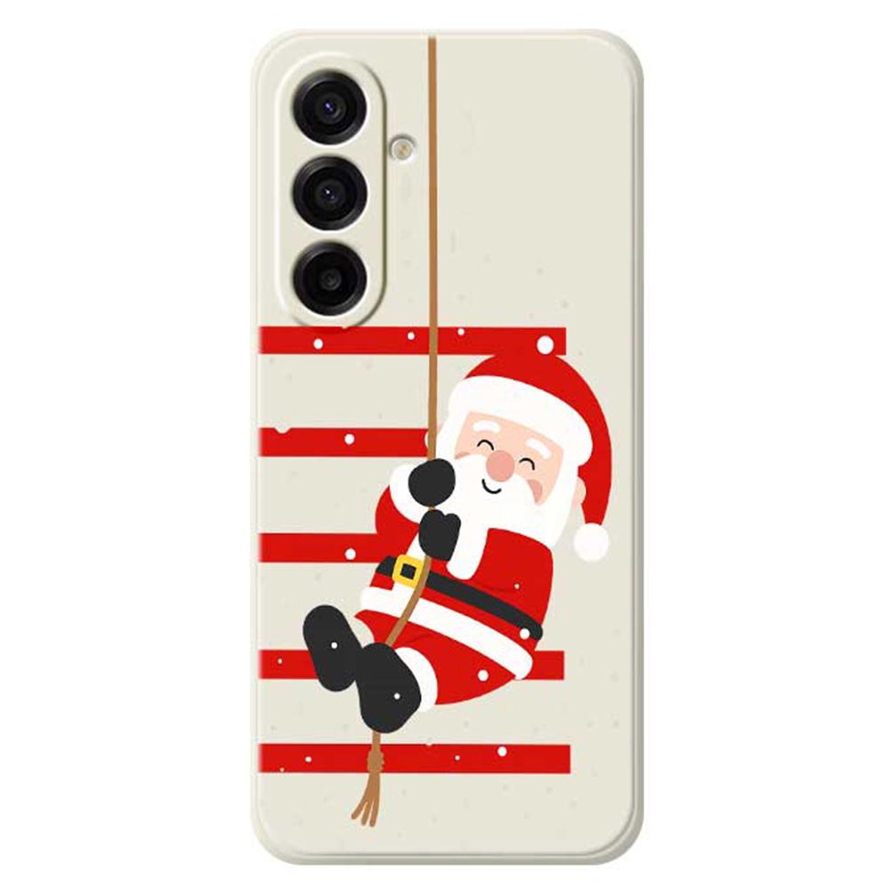 For Samsung Galaxy A17 5G Case Santa Claus Pattern Printing Straight Edge TPU Phone Back Cover