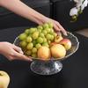 Light Luxury Feng Fruit Tray Home Living Room Coffee Table Can Be Drained Fruit Tray Kitchen Candy Tray Simple Dried Fruit Snack Placement