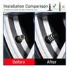TWEK4 Car Wheel Caps Valve Stem Cap Tire Covers Aluminum Air Valve Tire Accessories For Benz AMG CLA CLS C180 C200 W204 W205 Exclusive