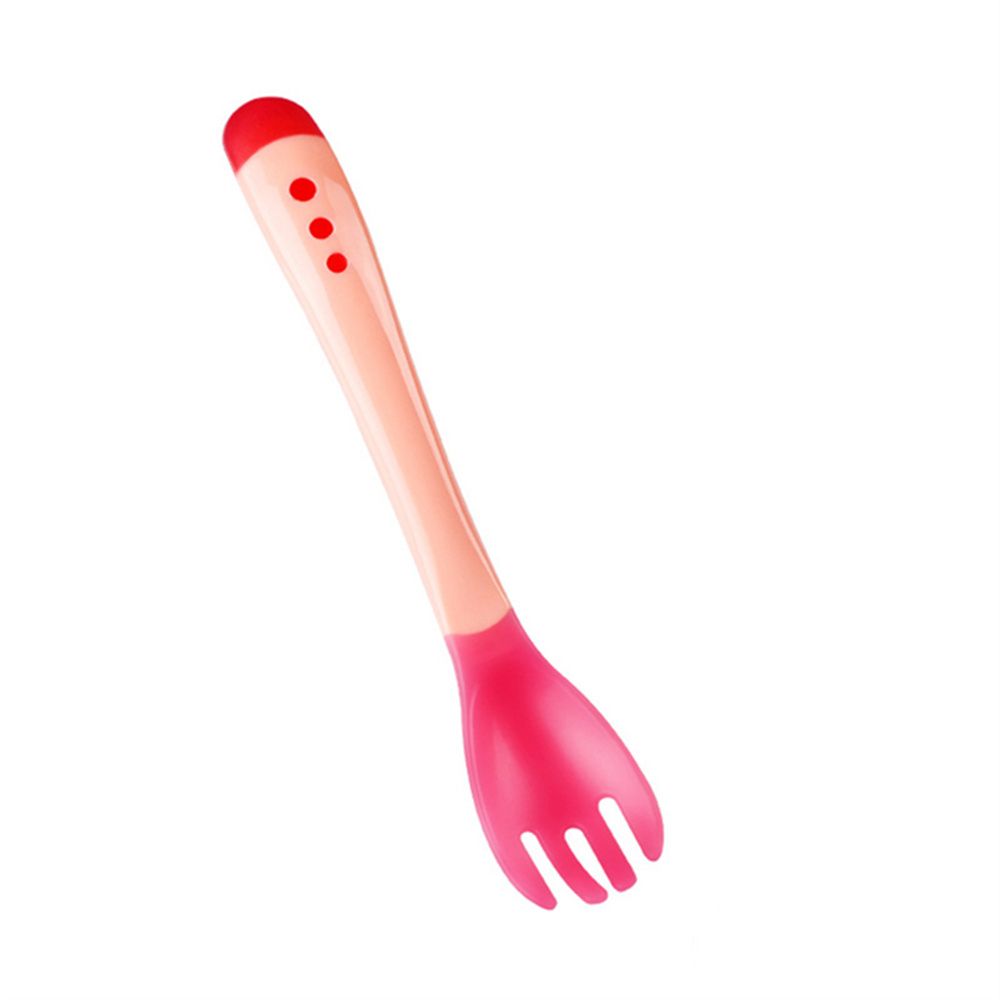 Feeding Tools Feeding Infant Soft Temperature Sensing Spoon Fork Toddler Flatware Silicone Spoon