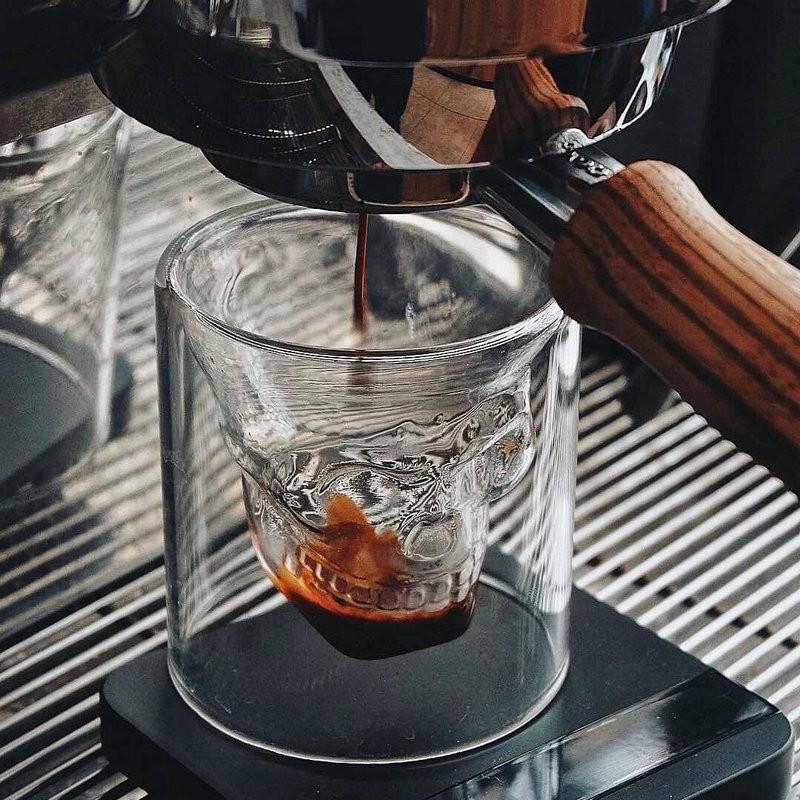 25ml Transparent Crystal Skull Head Glass Cup Bar Club Fashion Double Layer Wine Glass