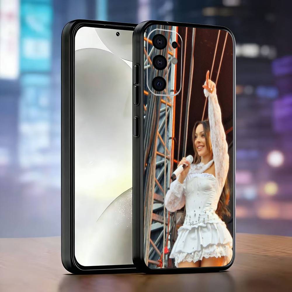 Чехол для телефона A-Ayliva Singer для Samsung S25, S24, S21, S22, S23, S30, Ultra, S20, Plus, Fe, Мягкий силиконовый черный чехол