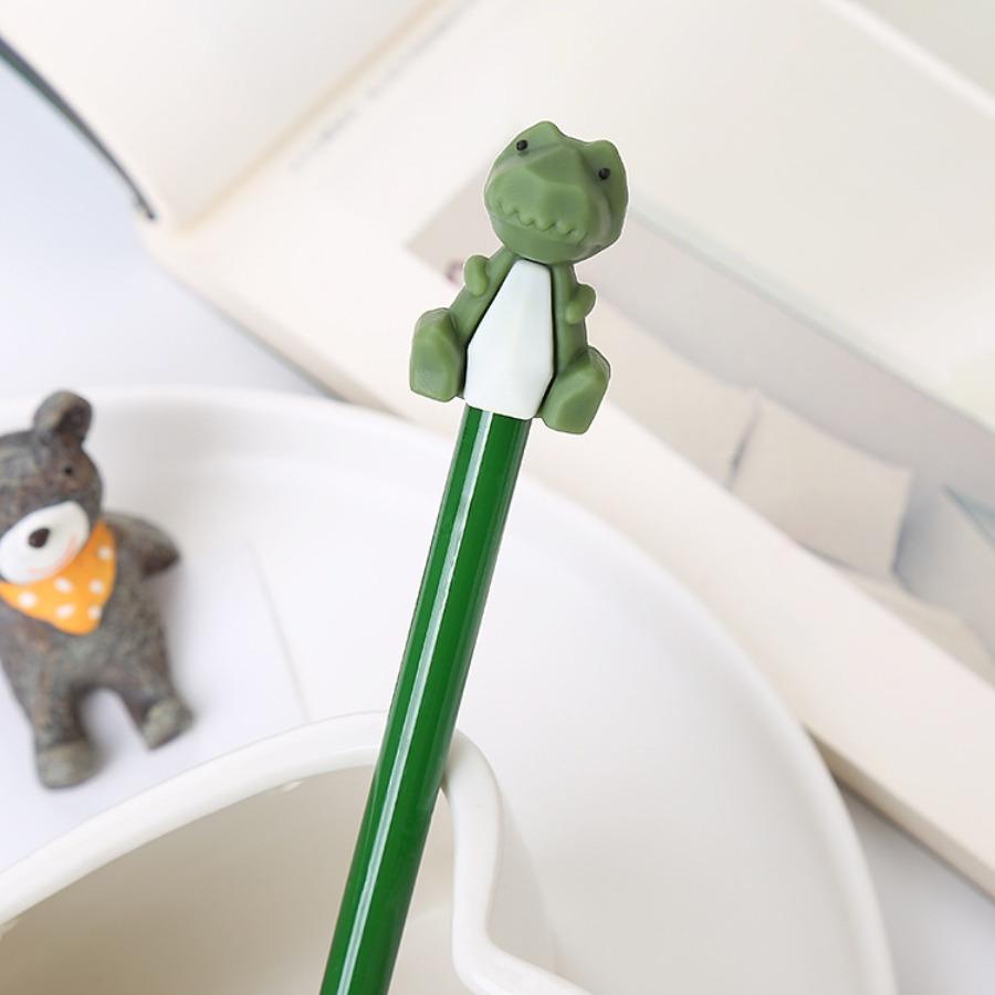 10pcs 0.5mm Silicone Head Gel Pen Creative Animal Shape Cartoon Pen Cute Learning Office Stationery Black Signature Pen