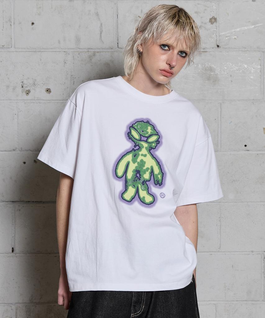 HOODHOOD Fever Alien Short Sleeve T-Shirt White