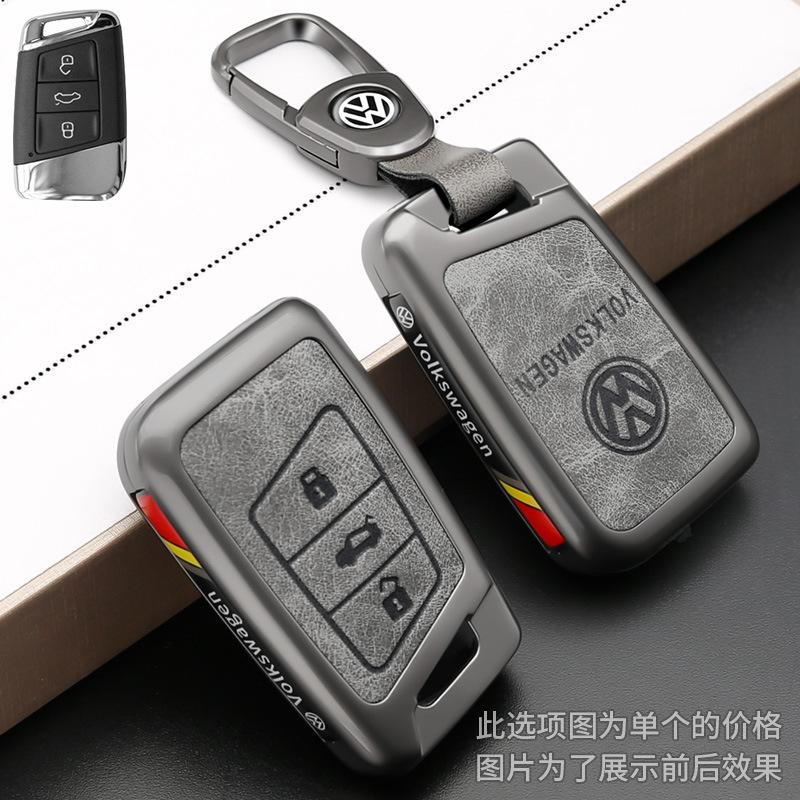For VW Volkswagen Magotan Magotan GTE Passat B6 B7 B8 CC Arteon Leather Car Smart Remote Key Case Cover Protection Shell zf9
