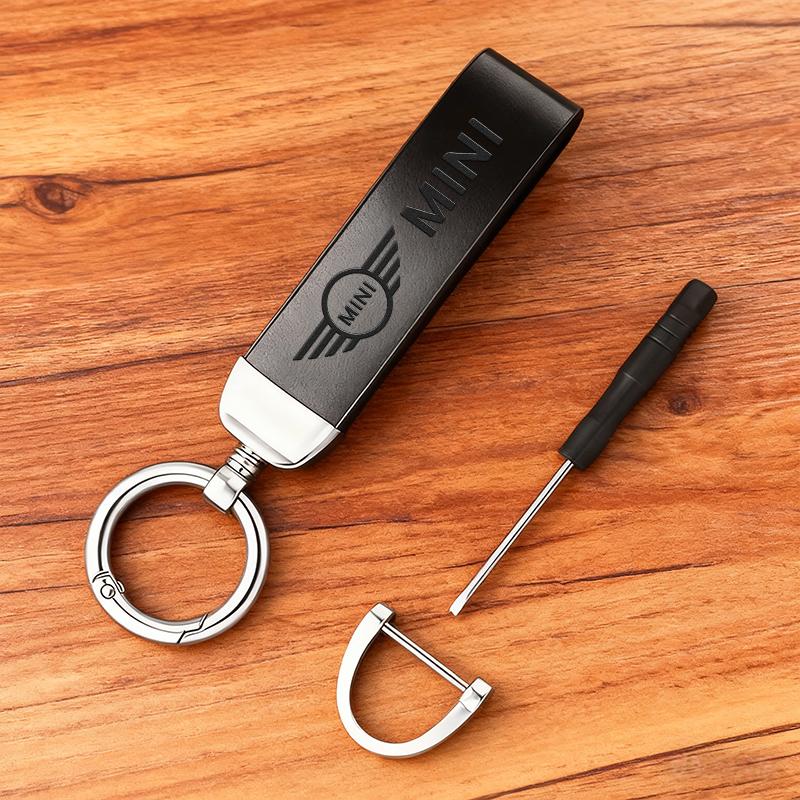 Car Leather Keychain Auto Accessories For Mini Cooper JCW R56 R50 F54 F55 F56 F57 F60 R52 R53 R55 R57 R58 R59 R60 Clubman Works pwaxk99