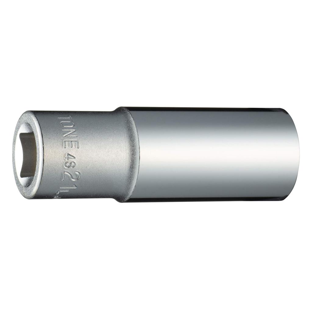 TONE Deep Socket Drive Angle Width Across Flats 21mm (Hexagonal) 4S-21L 12.7mm (1/2")