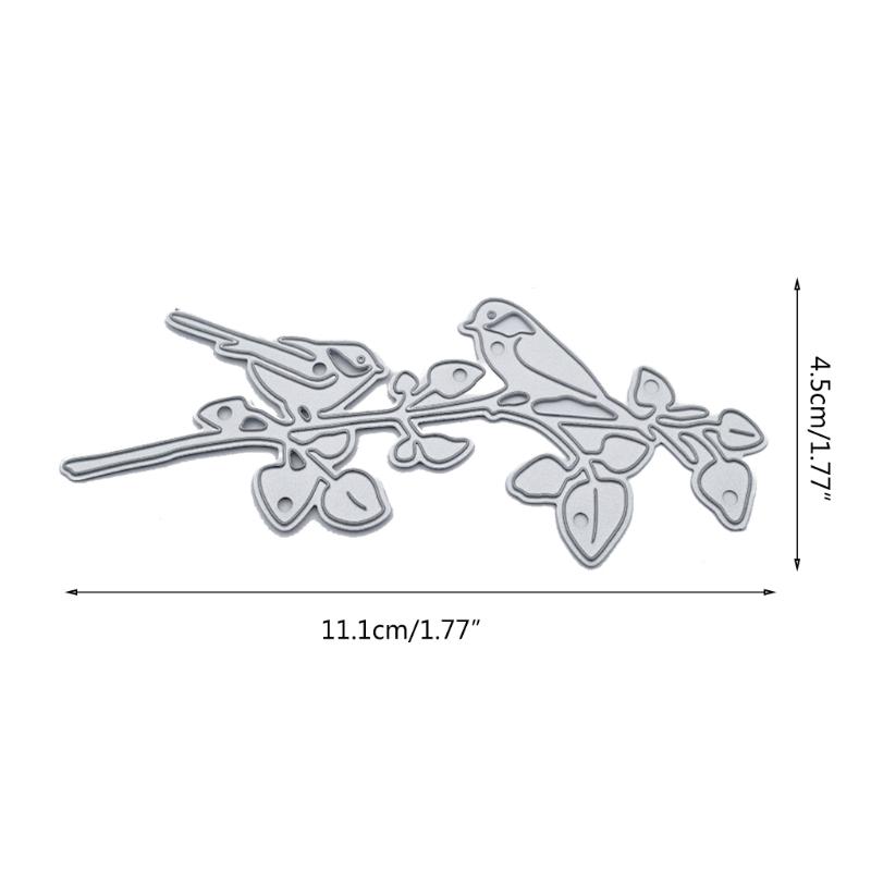 Листья дерева, птицы, металлические штампы, трафарет, сделай сам, скрапбукинг, альбом, форма для бумажных карт