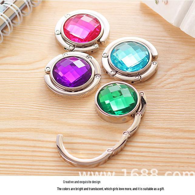 Портативный складной металлический настольный крючок для сумки