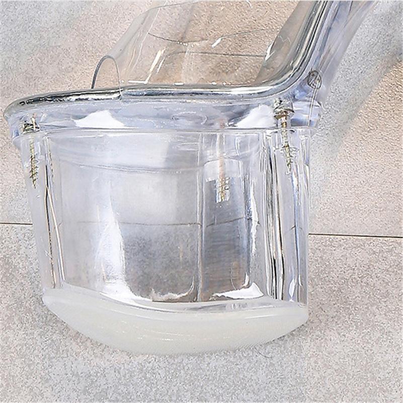 Женские летние босоножки на каблуке 18 см, на платформе 8 см, женские прозрачные босоножки с ремешками на блочном каблуке, прозрачные туфли Pleaser