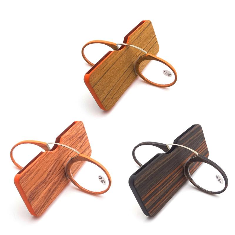 Безрамочные увеличительные очки-клипсы для носа для пресбиопии, унисекс, портативные, безободковые очки для чтения, сверхлегкие, с футляром +1.0 до +3.5