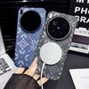 Ультратонкий магнитный чехол для мобильного телефона, подходящий для vivoX300ultra, с узором из кевлара, полуоблегающий, x300S, креативная защита в виде снежной горы