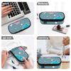 Pen Case Multi Compartment Durable 300D Polyester Full Zipper Closure with Main Compartment Mesh Pocket and Pen Slots for Students