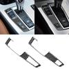 Car Gear Shift Panel Knob Cover Carbon Fiber Interior Stickers For BMW F07 F10 F25 F26 2009-2016 Auto Modified Trim