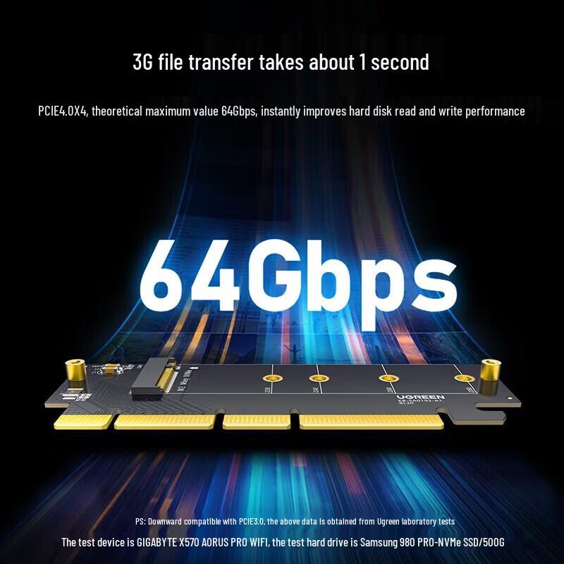 UGREEN PCI-E to M.2 NVMe SSD Expansion Adapter Card