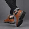 Осенне-зимняя большая мужская обувь, кожаная верхняя уличная спортивная обувь для альпинизма, плюшевые утепленные теплые зимние хлопковые ботинки