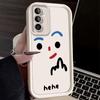Чехол с нарисованным лицом Хе-хе для Samsung Galaxy A53 A50 A50S A36 5G A35 A34 A33 A32 A30 A26 A24 A23 A22 A20 A16 A15 A13 4G