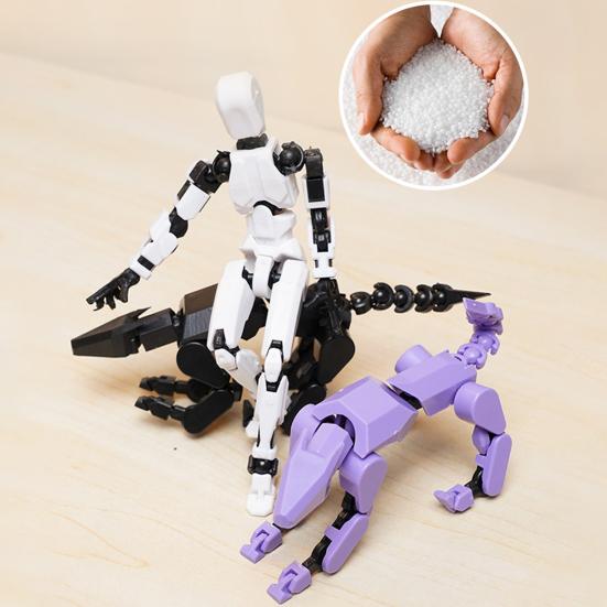 Фигурка с аксессуарами, многосочлененная подвижная 3D-печатная модель робота-собаки, шарнирный манекен