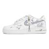 Nike Кроссовки Air Force 1 Устойчивость к ударам Низкие Скейтбордические Унисекс Белый Серый CW2288-111(Team113-S-BOX)