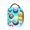 Bingo Balls  Game Lunch Bag  Cute Lunch Box Outdoor Picnic Portable Thermal Tote Handbags For Women Oxford Graphic Cooler Bag