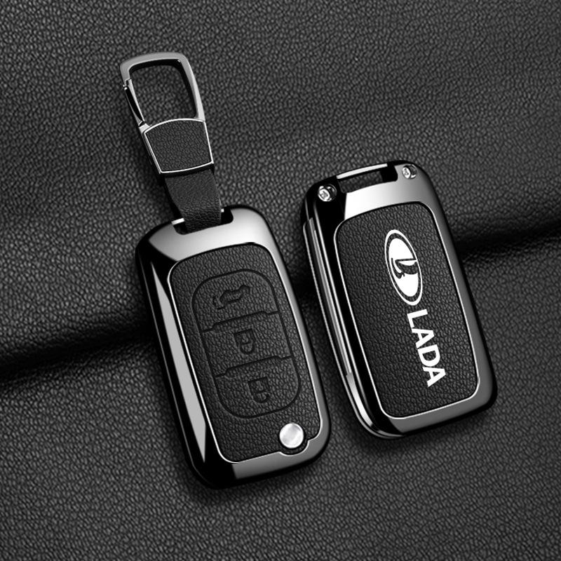 Совместимо с чехлами для ключей Lada: Подходит для Granta, Vesta, Ragnasi X-ray и пряжек в металлическом корпусе.